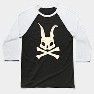 Funny Bunny Skull Crossbones Egg Hunt Easter Day Baseball T-Shirt